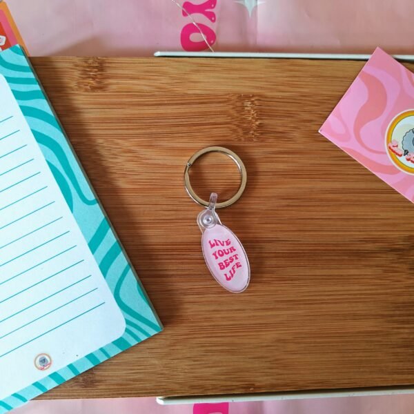 Dreamy 'Live Your Best Life' Keyring