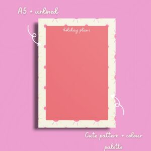 A5 'Holiday Plans' Vacation Planner | Funk-tional Stationery