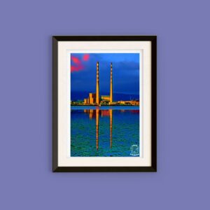 Poolbeg Towers Dublin Landmark Print