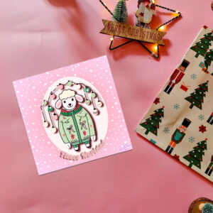 Fleece Navidad Christmas Card