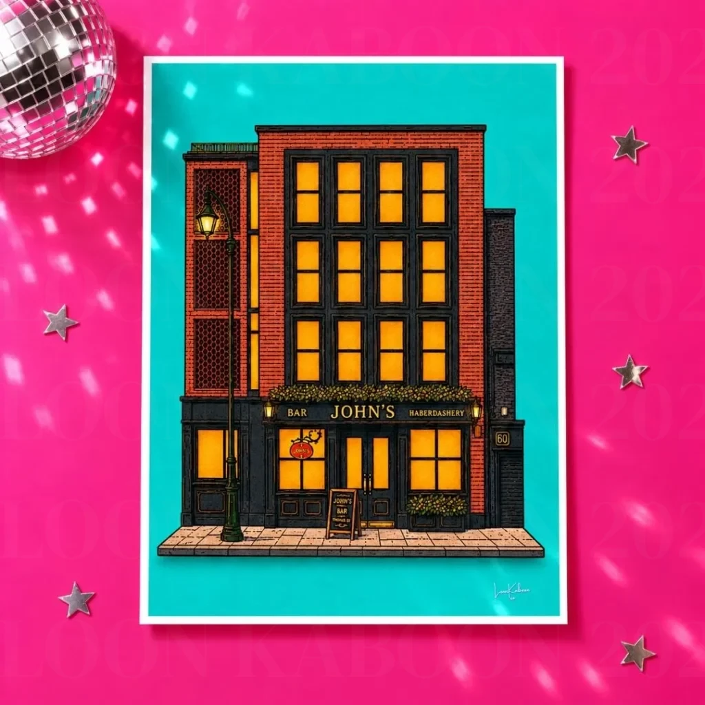 John's Bar Pub Print