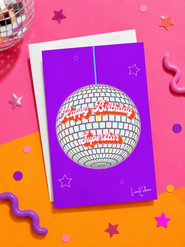 'Happy Birthday Superstar' Card