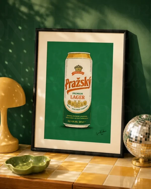 26 Retro Layered Prazsky Can Print