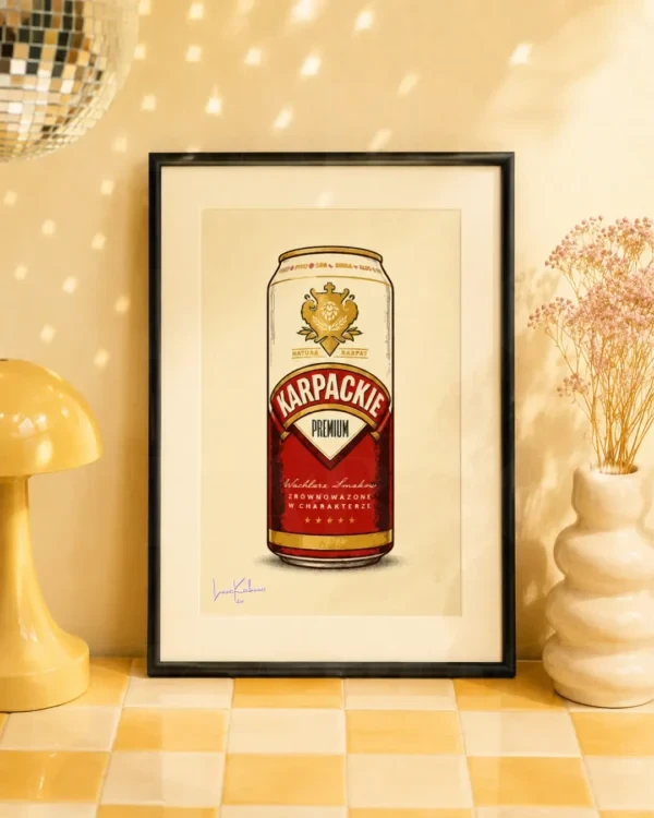 29 Retro Layered Karpackie Can Print