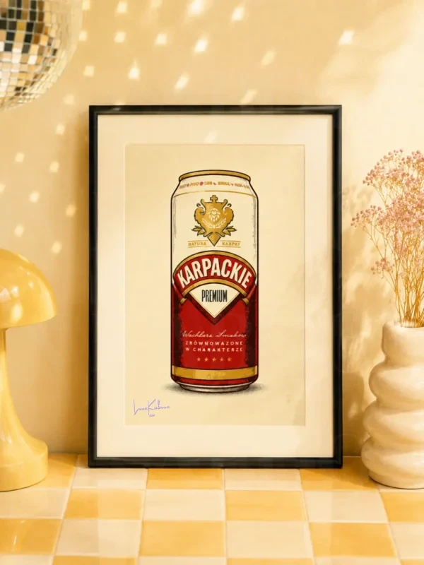 Retro Layered Karpackie Can Print