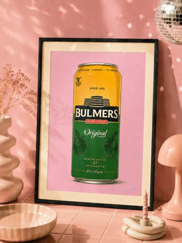 Retro Layered Bulmers Cider Can Print