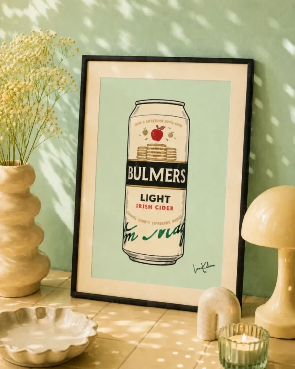 Retro Layered Bulmers Light Can Print