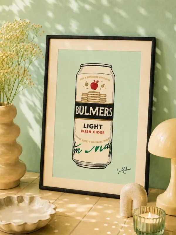 Retro Layered Bulmers Light Can Print