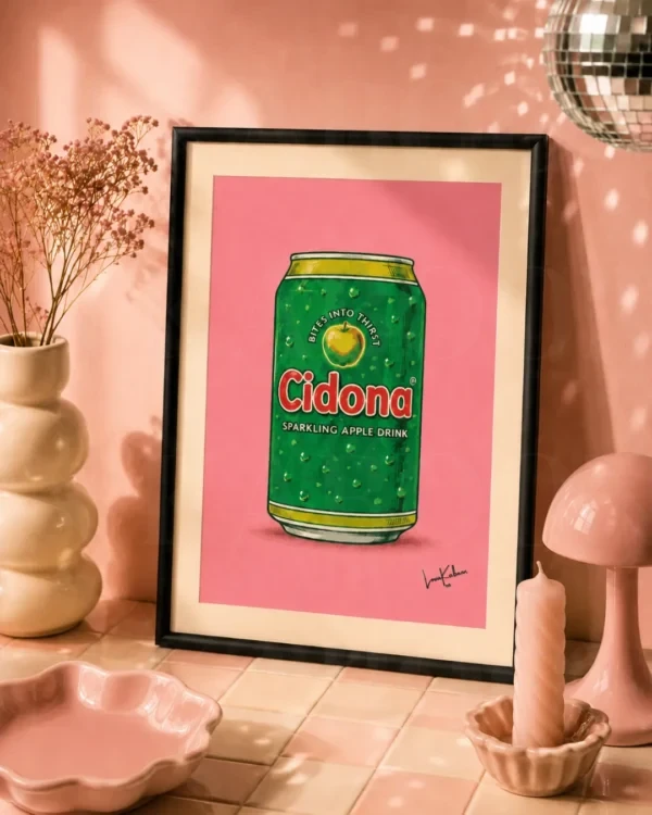 Retro Layered Cidona Can Print