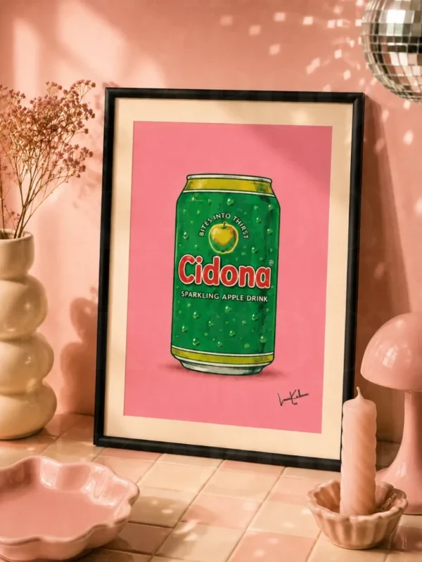 Retro Layered Cidona Can Print