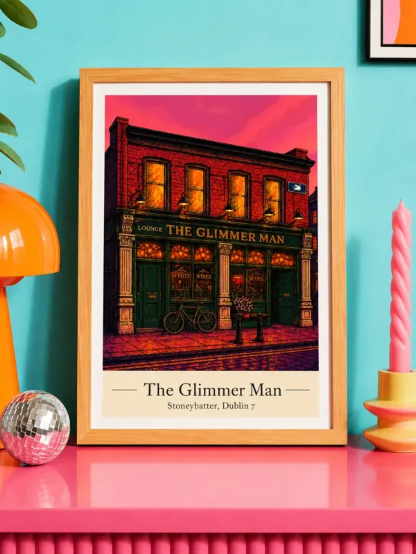 The Glimmer Man Pub Print The Glimmer Man, Stoneybatter, Pub Print