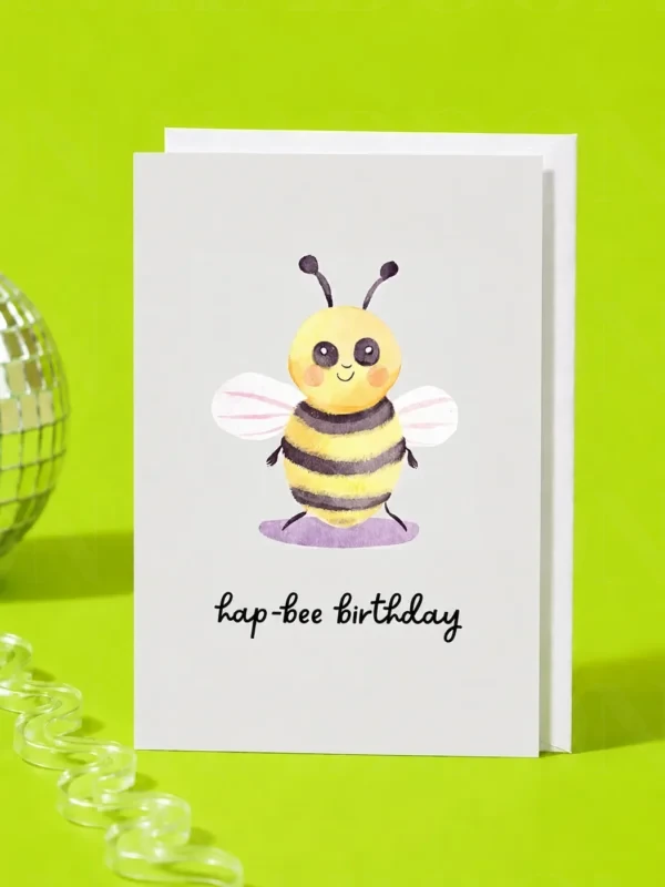 ‘Hap-bee Birthday’ Bee Card | Loon Kaboon