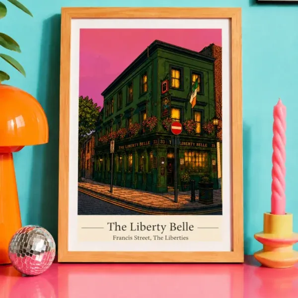 Liberty Belle, Francis St, The Liberties Pub Print