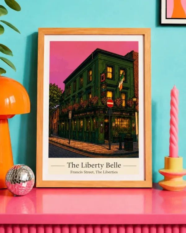 Liberty Belle, Francis St, The Liberties Pub Print