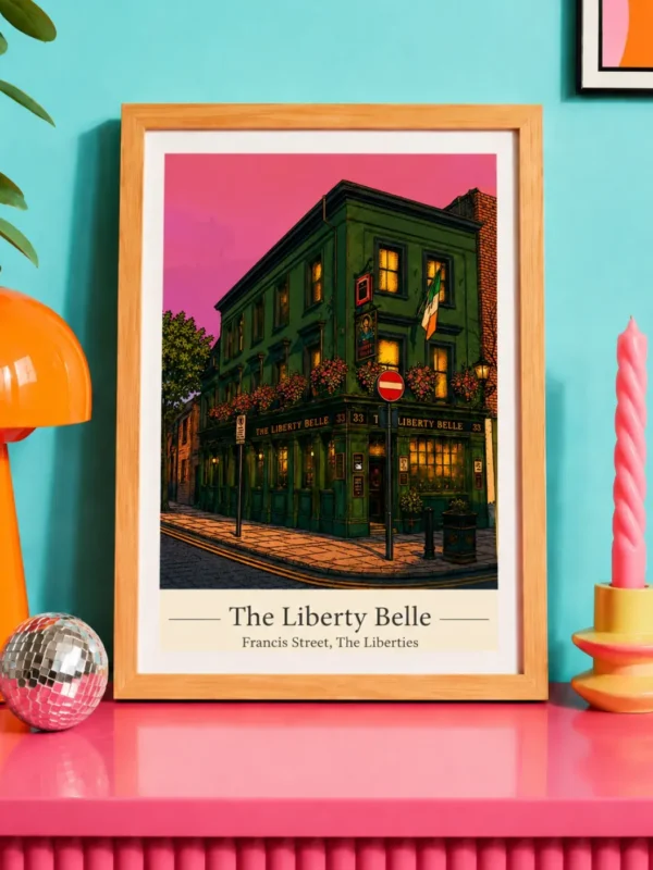 Liberty Belle, Francis St, The Liberties Pub Print
