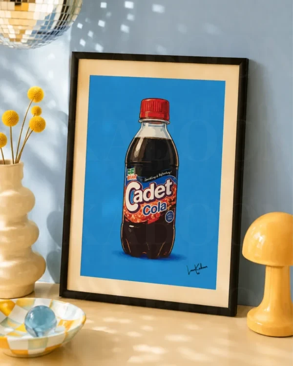 Retro Layered Cadet Cola Print