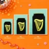 Retro Layered Cropped Guinness Can Print