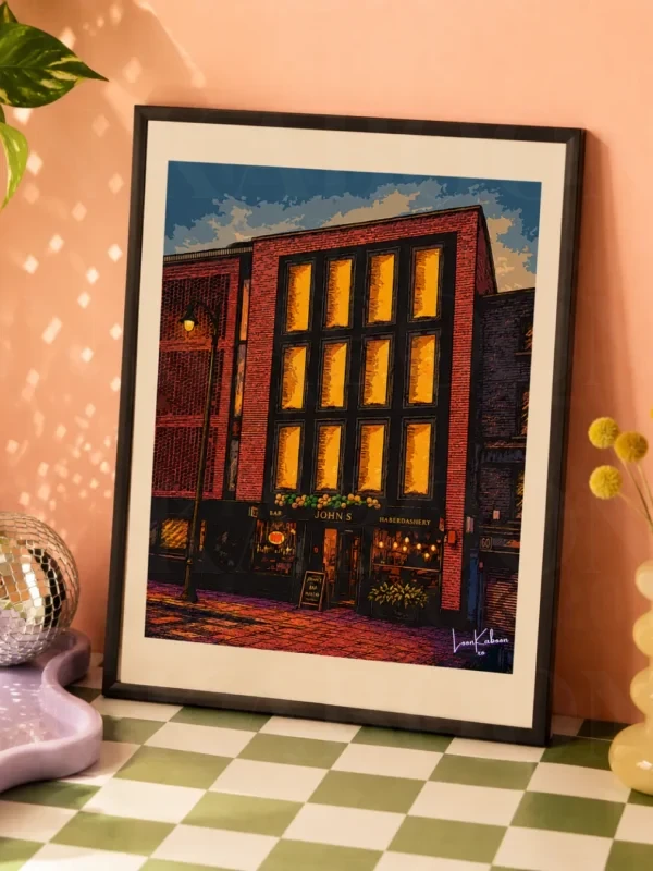John's Bar Pub Print