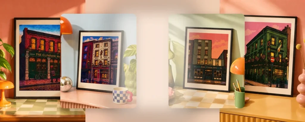 Dublin pub prints