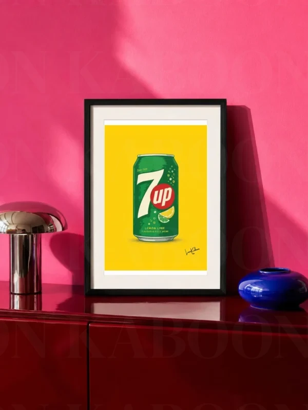 Retro Layered 7Up Can Print – A4 Prints | Loon Kaboon