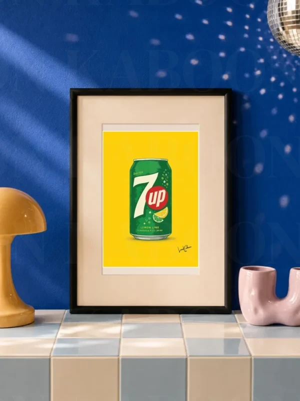 Retro Layered 7Up Can Print – A5 Prints | Loon Kaboon