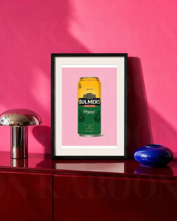 Retro Layered Bulmers Cider Can Print