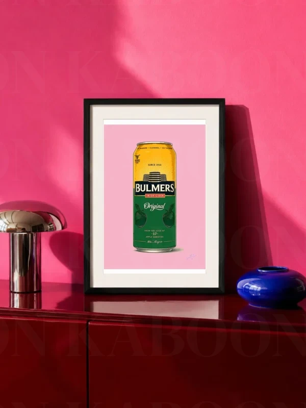 Retro Layered Bulmers Cider Can Print – A4 Prints | Loon Kaboon