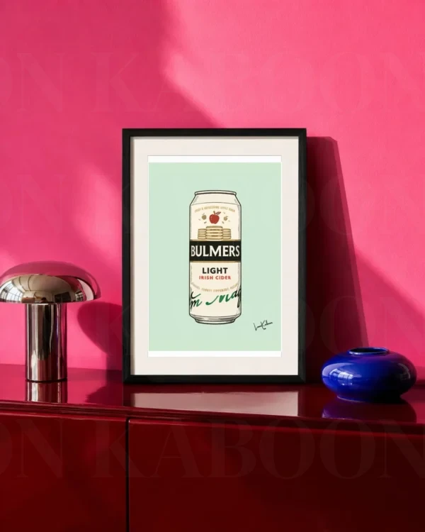 Retro Layered Bulmers Light Can Print