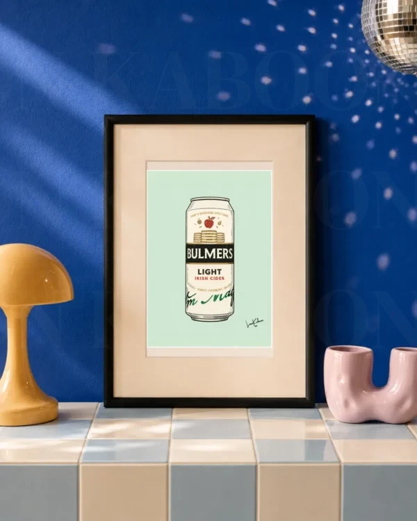 Retro Layered Bulmers Light Can Print