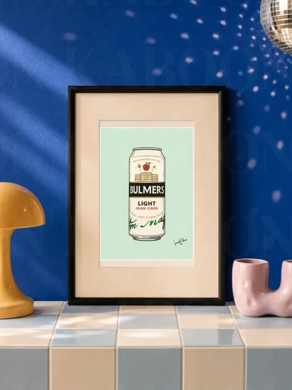 Retro Layered Bulmers Light Can Print – A5 Prints | Loon Kaboon