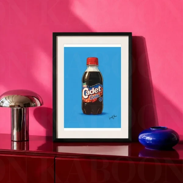 Retro Layered Cadet Cola Print A4 art print by Loon Kaboon