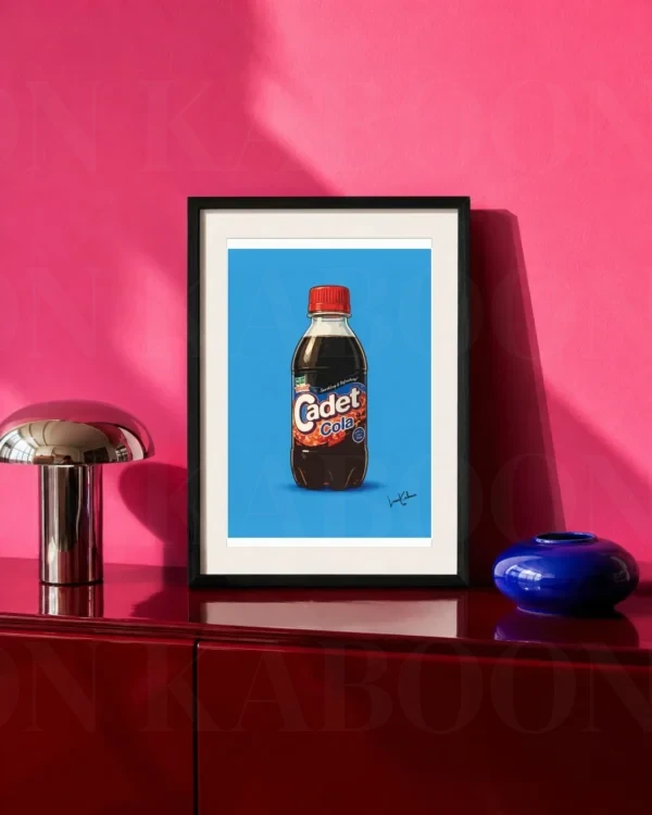 Retro Layered Cadet Cola Print