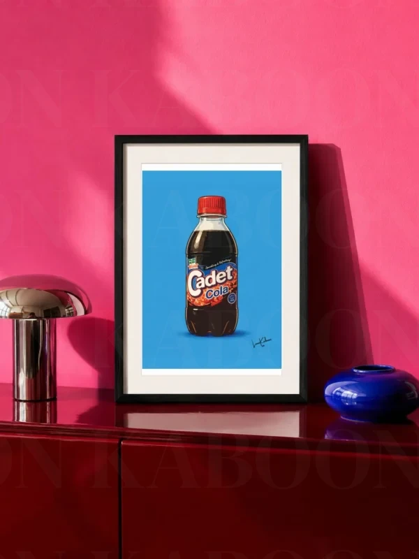 Retro Layered Cadet Cola Print – A4 Prints | Loon Kaboon