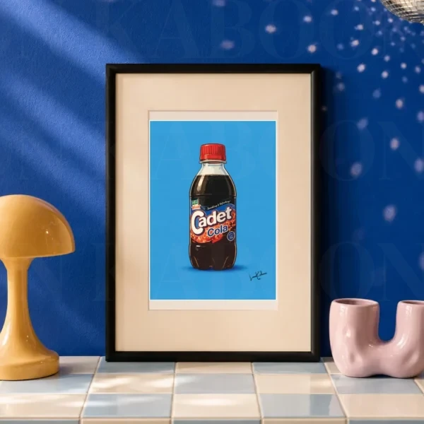 Retro Layered Cadet Cola Print A5 art print by Loon Kaboon