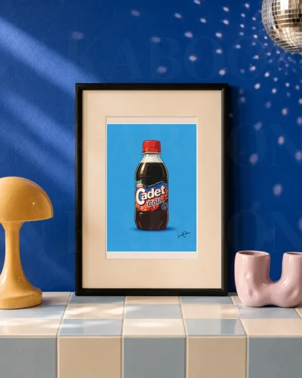 Retro Layered Cadet Cola Print