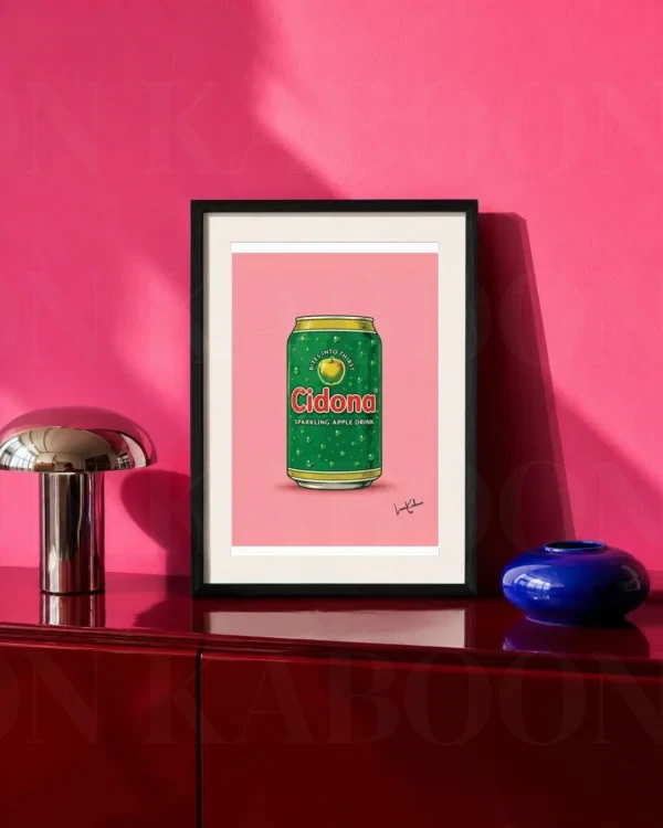 Retro Layered Cidona Can Print