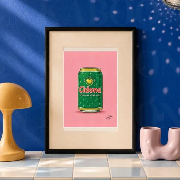 Retro Layered Cidona Can Print A5 art print by Loon Kaboon