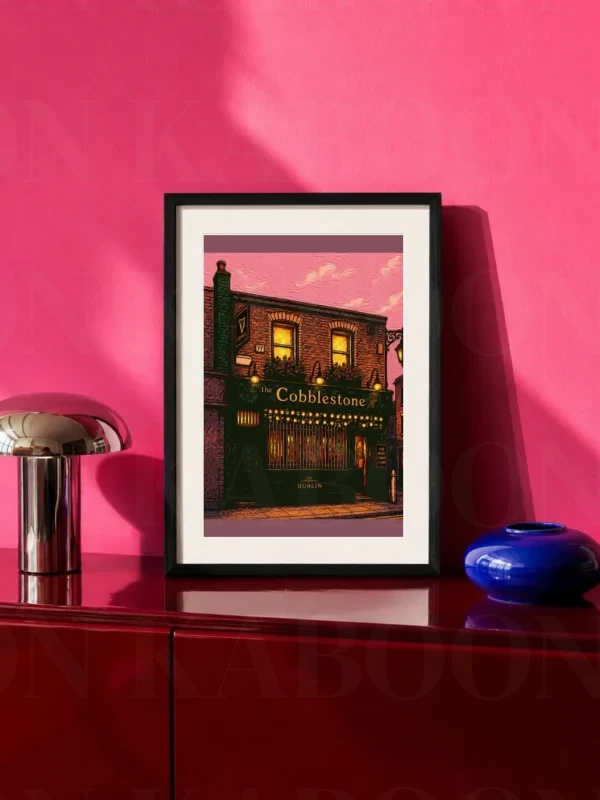 The Cobblestone Pub Print – A4 Prints | Loon Kaboon