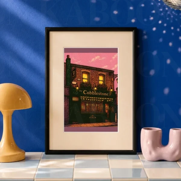 The Cobblestone Pub Print A5 art print by Loon Kaboon