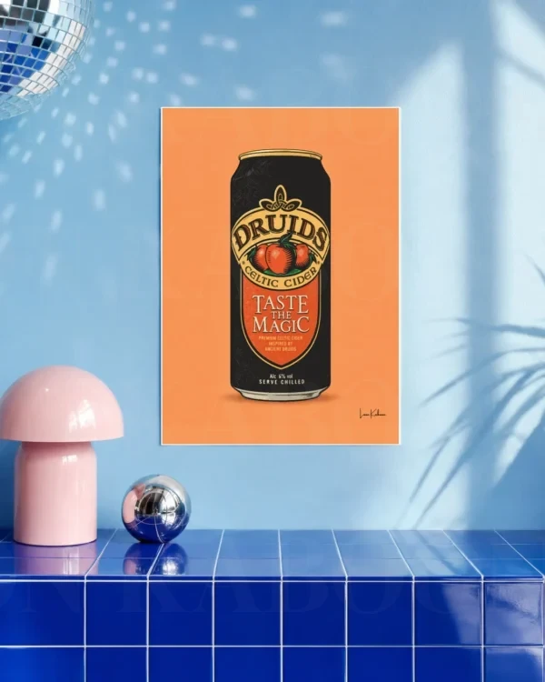 print-druids-cider-can-a3-portrait Retro Layered Druids Cider Can Print