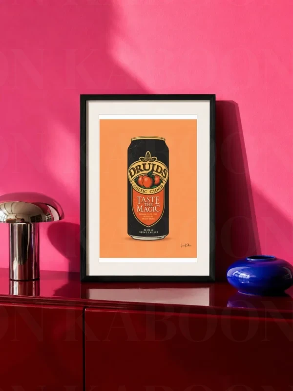 Retro Layered Druids Cider Can Print – A4 Prints | Loon Kaboon