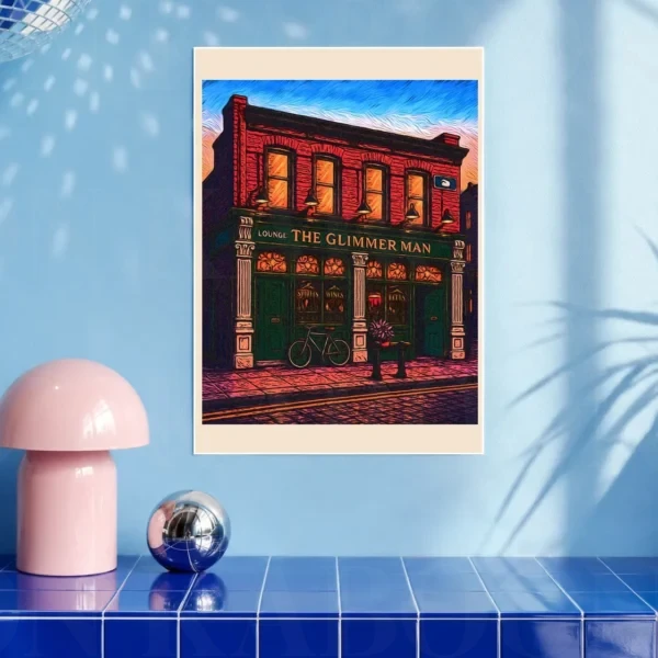 The Glimmer Man Pub Print A3 art print by Loon Kaboon