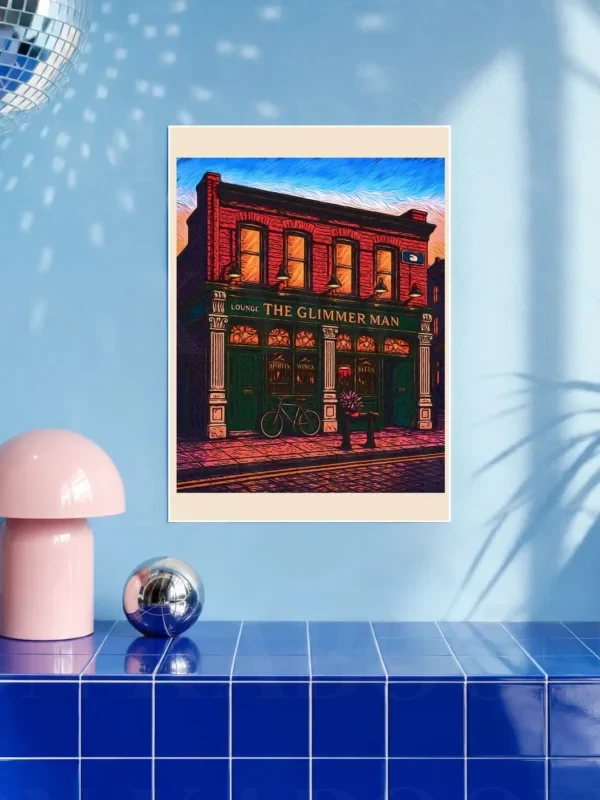 The Glimmer Man Pub Print – A3 Prints | Loon Kaboon