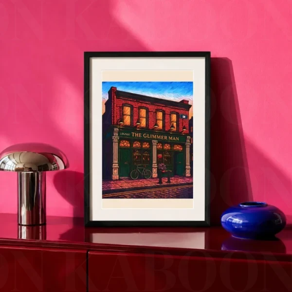 The Glimmer Man Pub Print A4 art print by Loon Kaboon