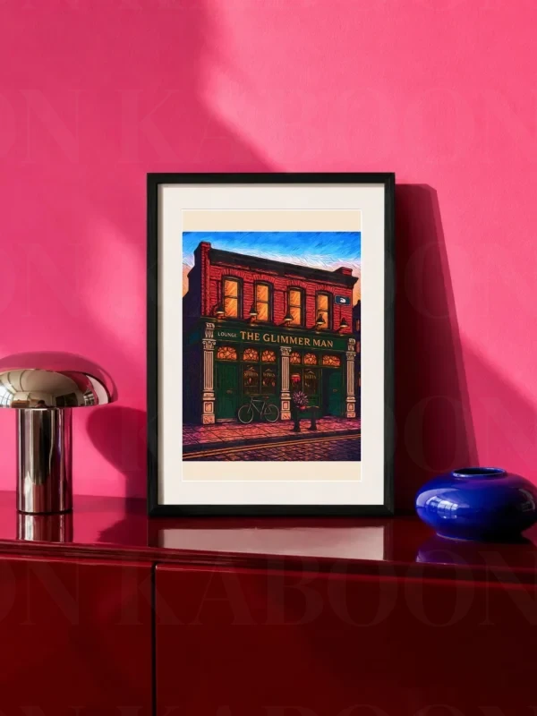 The Glimmer Man Pub Print – A4 Prints | Loon Kaboon