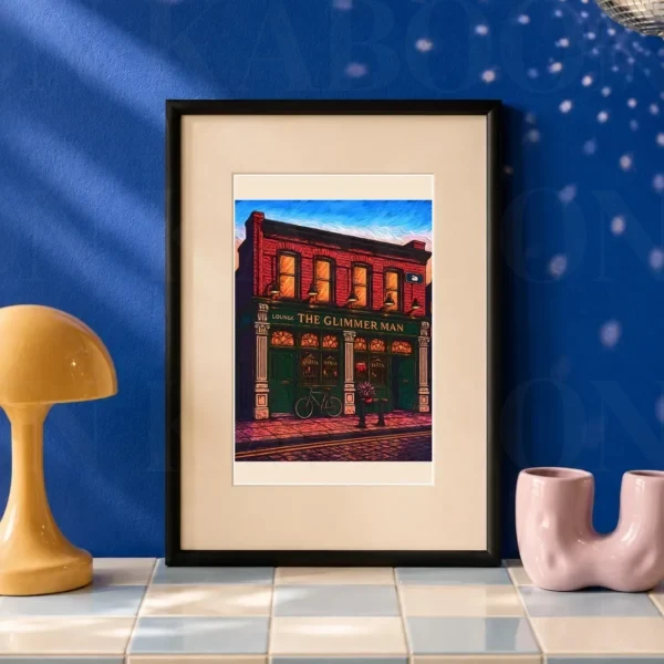 The Glimmer Man Pub Print A5 art print by Loon Kaboon