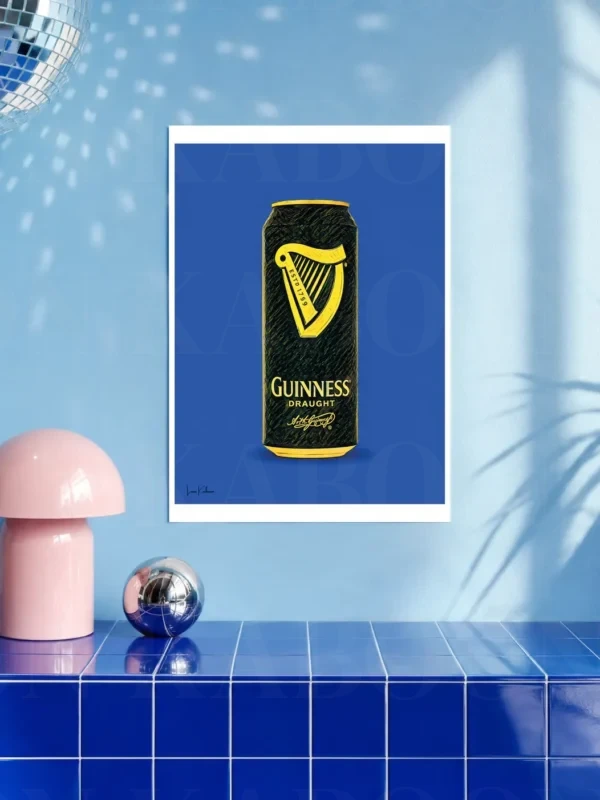 Retro Layered Guinness Can Print – A3 Prints | Loon Kaboon