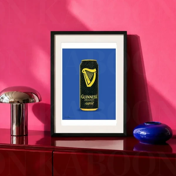Retro Layered Guinness Can Print A4 art print by Loon Kaboon