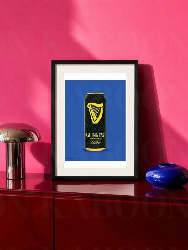 Retro Layered Guinness Can Print – A4 Prints | Loon Kaboon