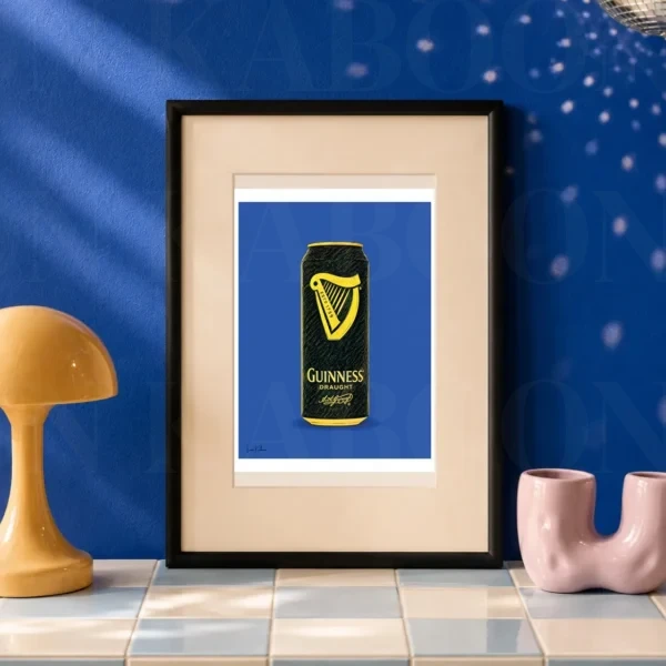 Retro Layered Guinness Can Print A5 art print by Loon Kaboon